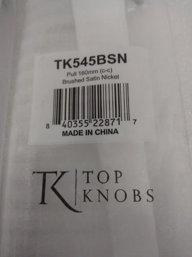 (Lot of 4) Top Knobs TK545BSN Mercer 6-5/16" (160mm) Pull, Brushed Satin Nickel - Picture 3 of 6