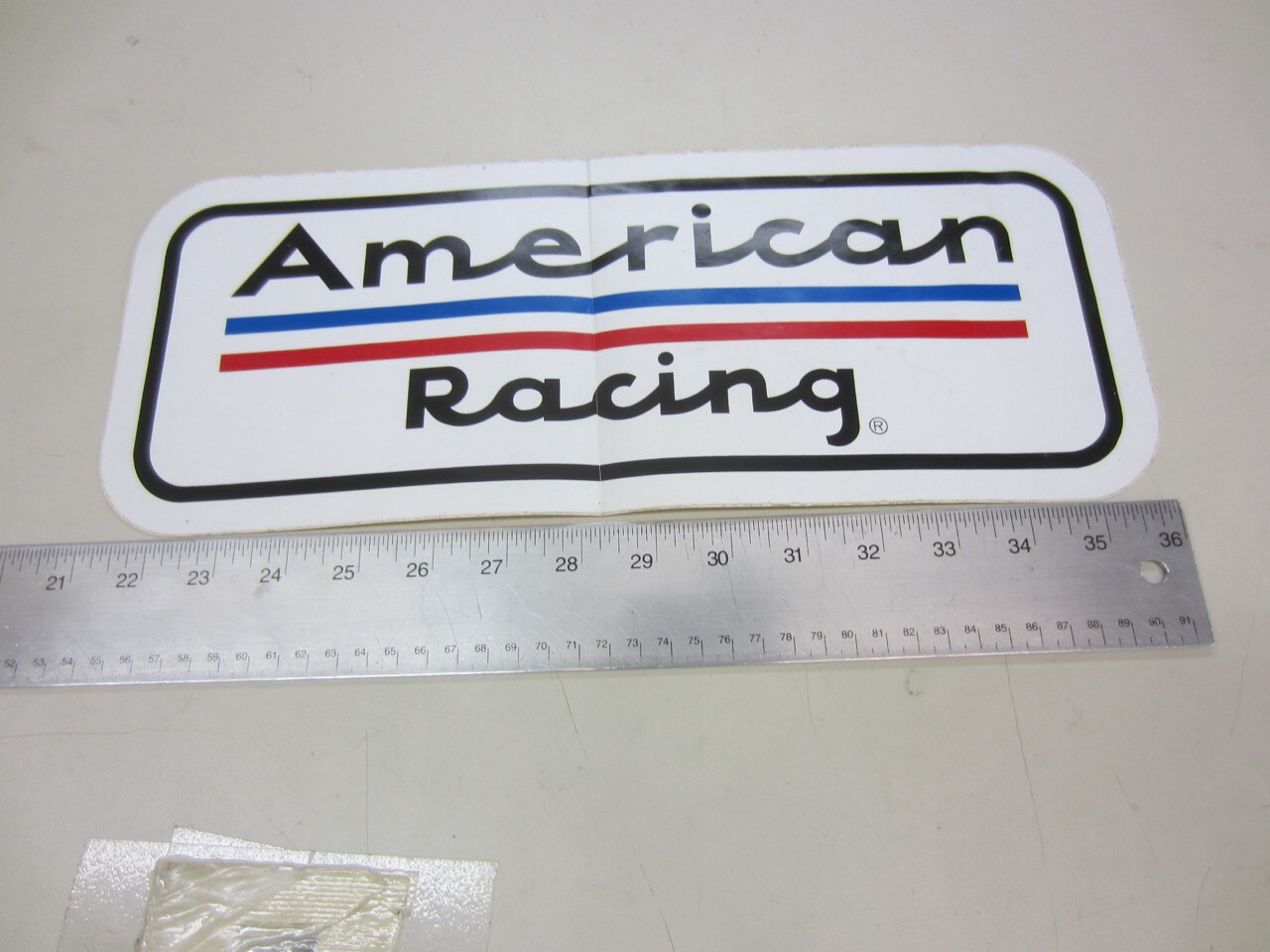 Vintage AMERICAN RACING Custom Wheels Original Decal Sticker Hot Rod NHRA 15x6-image