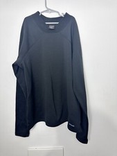 VTG Patagonia Capilene Womens Black Pullover Sweater Size Xl Made In USA