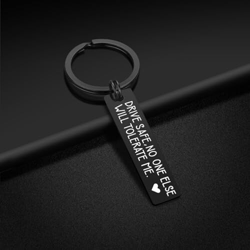 Valentine's Day Gifts for Him Men - Drive Safe Keychain Boyfriend Cranberry - Picture 5 of 8