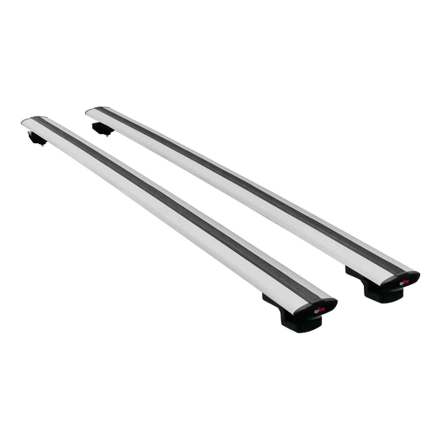 Barres de toit noires en alu pour Peugeot 2008 A94 modèle 2013-2019