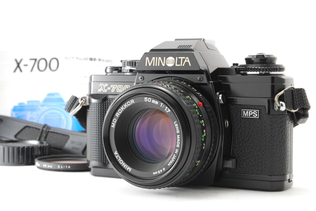 [美品] ミノルタ MINOLTA New X-700 MD 50mm F1.7 MINT+++】 Minolta New X-700 SLR 35mm Film Camera MD 50mm F1