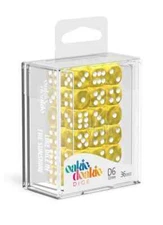 Oakie Doakie D6 Dice 12 Mm Marble - Yellow (36)
