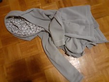 Tragejacke Grau M Fleece Tragemöglichkeit vorne und hinten