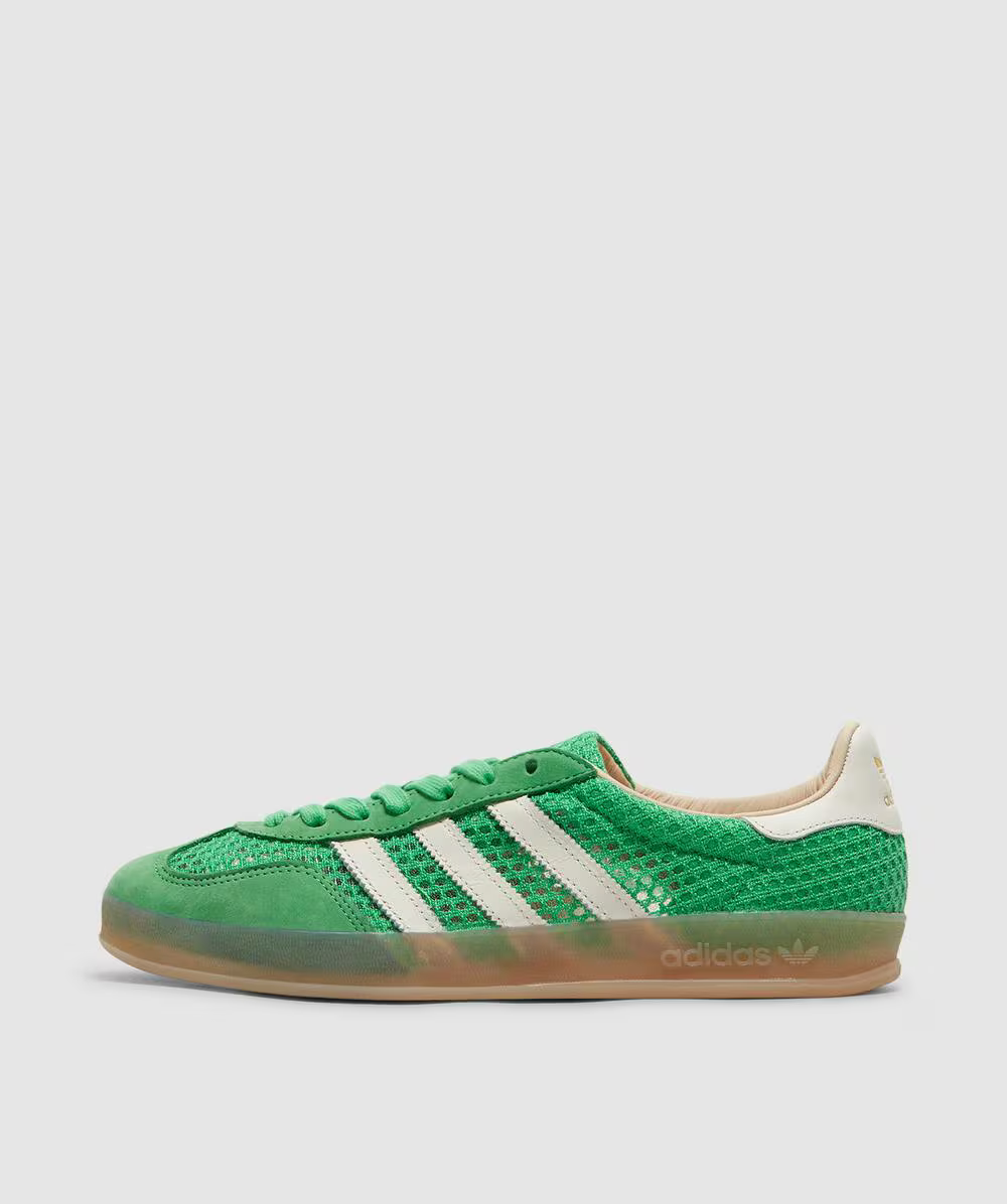 adidas gazelle silver green womens GAZELLE INDOOR SNEAKER (MENS) – HIRSHLEIFERS main image 0