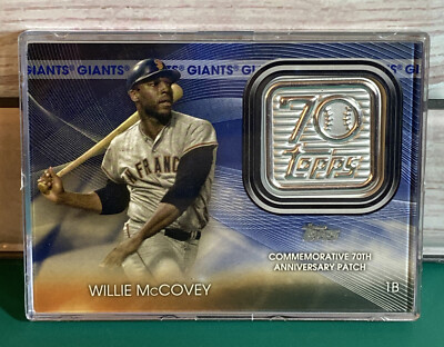 2021 Topps Series 2 WILLIE McCOVEY 70th Anniversary Logo Patch Card #T70P-WM  