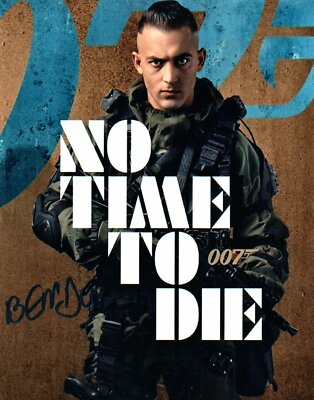 DALI BENSSALAH 007 JAMES BOND FILM NO TIME TO DIE AUTOGRAPH SIGNED 10-8 COA