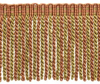 DÉCopro Gold-Borte Olive Beige Mit 6 Zoll Quastenfransen, Auburn Akzente, 1 Yard
