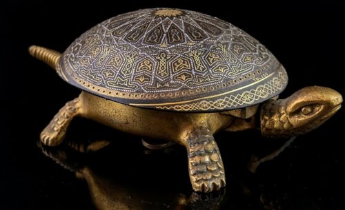 Antique tortoise desk bell, Mechanical, Anglo-Indian - Picture 11 of 11