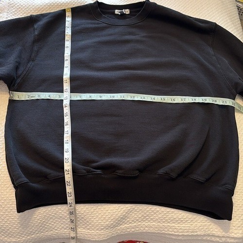 Good American Leo zodiac black pullover cotton sweatshirt size 1 Small - Picture 7 of 8