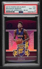 2016-17 Panini Excalibur Coat of Arms Blue 199/199 Brandon Ingram #42 PSA 8 0q5