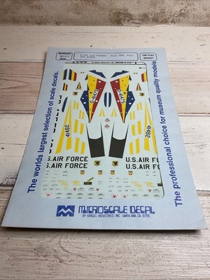 Microscale Decals #72-0223 F-101 A/C Voodoo - 81st TFW, 91st TFS 81TFW. 1:72