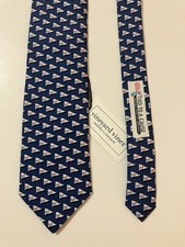 Vineyard Vines Tied To A Cause Necktie Silk Whales Burgees New With Tags USA