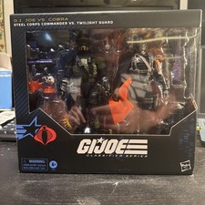 G.I. Joe Classified Series 141 Steel Corps Commander vs. Twilight Guard NEW