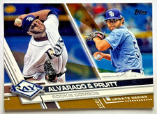 Jose Alvarado Austin Pruitt 2017 Topps Update Gold #'d /2017 Tampa Bay Rays #147
