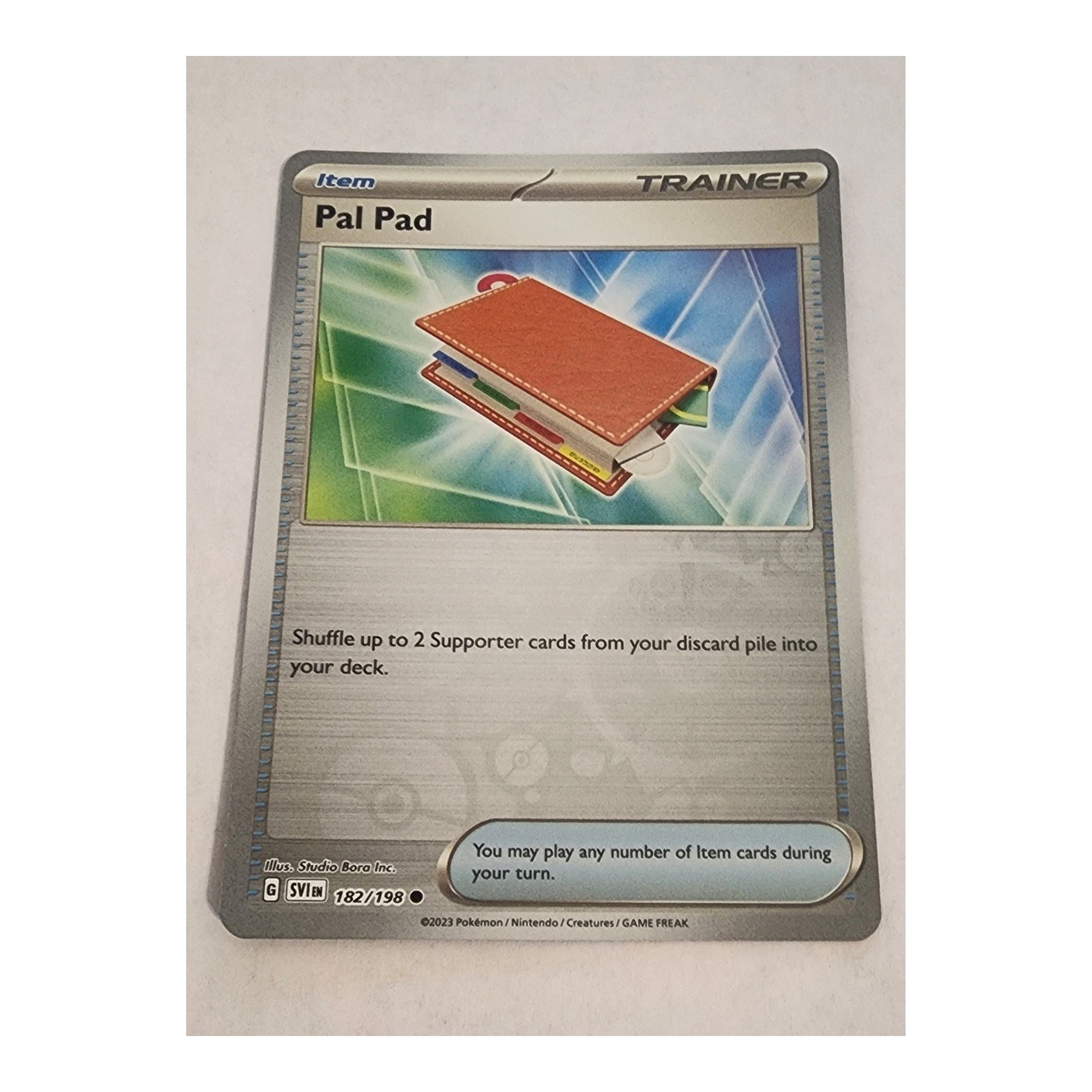 Pokemon TCG Pal Pad Scarlet & Violet Base Set 182/198 Common Reverse Holo NM