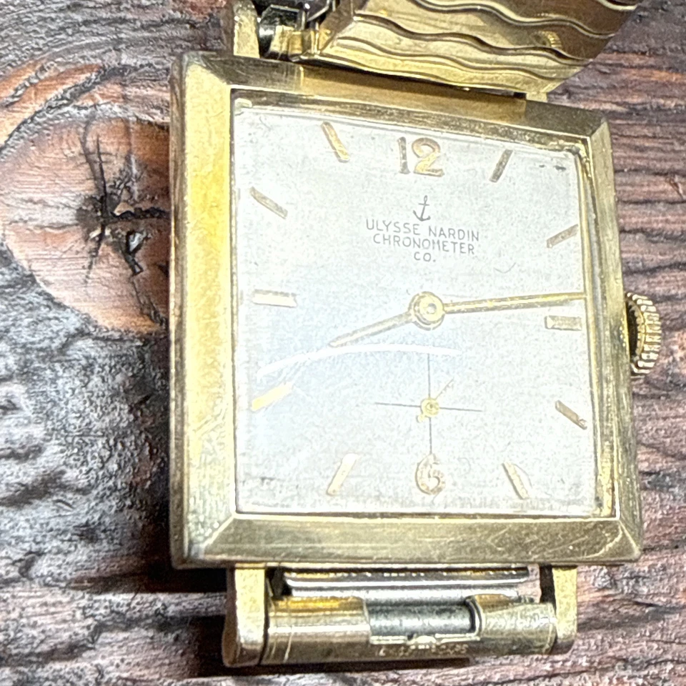 Reloj Cronómetro Hombre Ulysses Nardin Vintage Relleno Oro 10K - Funciona 30mm Foto 4 de 4