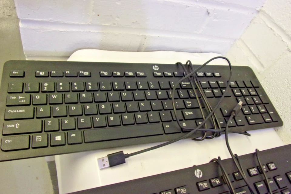 3 HP PC Keyboard Full Size USB wired KBAR211 - Image 2 of 4