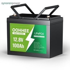 Oohhee 12v Lifepo4 Battery Lithium Bms Off-grid Cycle 100ah Deep Solar Marine Oohhee 12v Lifepo4 Battery Lithium Bms Off-grid Cycle 100ah Deep Solar Marine