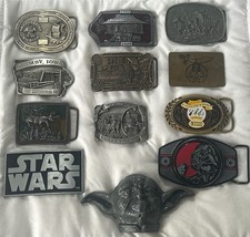 Vintage Belt Buckle LOT of 12 - 70/80/90/00 Brass Copper Signed LIMITED ED /100