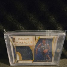 Zion Williamson 2019 Immaculate Massive Memorabilia Rookie Patch /25 #MM-ZWL RC 