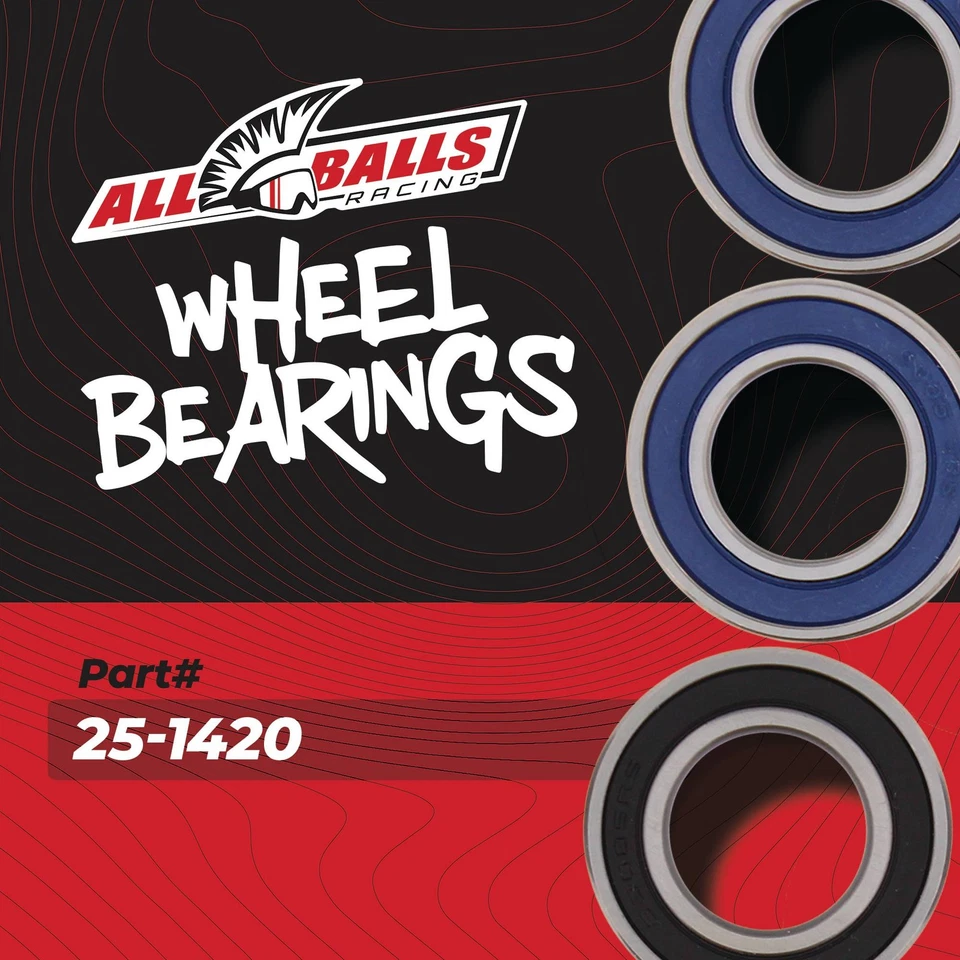 All Balls 25-1420 Rear Wheel Bearing Seal Kit For Husqvarna WR360 00-02 Foto 2 de 4