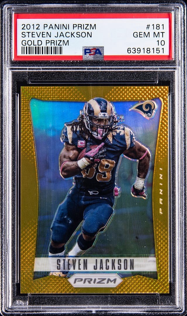 2012 Panini Prizm Gold Prizm #181 Steven Jackson PSA 10 /10