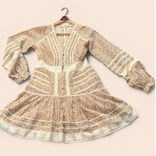 Veronica Beard Addilyn Floral Lace Prairie Boho mini Dress Sz 8 Read EUC