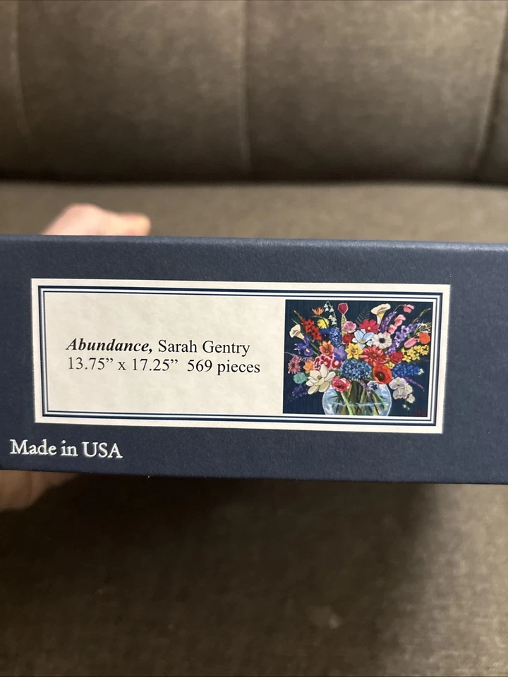 Liberty Wooden Puzzles 569 Pieces, ABUNDANCE, Sarah Gentry, Complete - Immagine 3 di 4