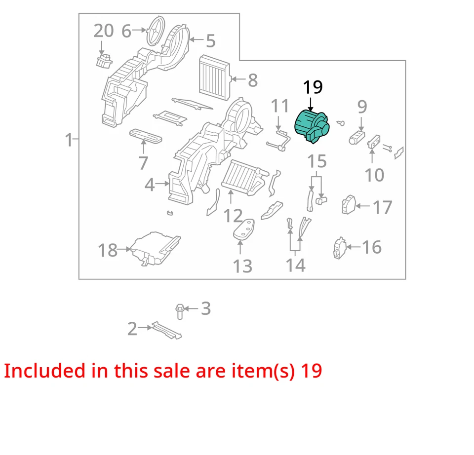 Mazda CX-9 2012 calefacción aire acondicionado motor fabricante de equipos originales 137 k millas - LKQ3594854503 Foto 4 de 4