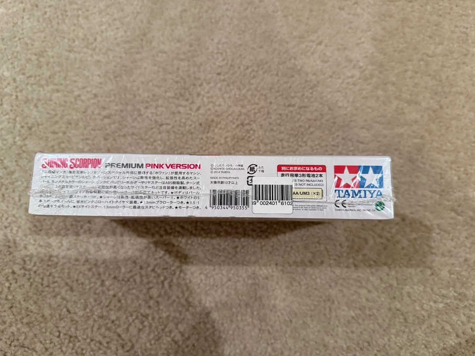 Tamiya Shining Scorpion Premium Rosa Versión Super-II Chasis 1/32 Mini 4x4 Capucha Foto 2 de 3