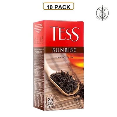 TEA BLACK CEYLON SUNRISE 10/(25X1.8GR) TESS 0937-10 - Made in Russia - 10 PACK