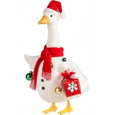 Christmas Snowman Porch Goose Outfits for Large 23" High Cement or Plastic Go...