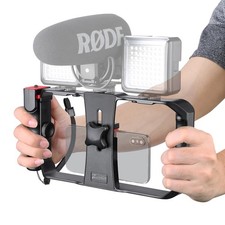 Smartphone Stabilizer Grip, Cellphone Video Rig Tripod Mount Holder, with Wir...