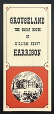 Grouseland William Henry Harrison House Vincennes Indiana VTG Travel Brochure