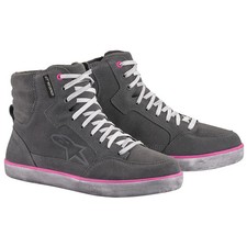 Alpinestars Stella J-6 Waterproof Ladies Motorcycle Boots Grey / Fuchsia