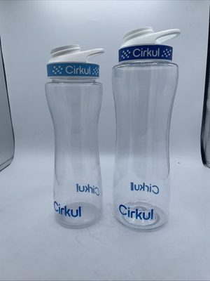 #ad 2 Cirkul Water Bottle Clear Plastic Bottle Lid Beverage Infuser BPA Free $19.99