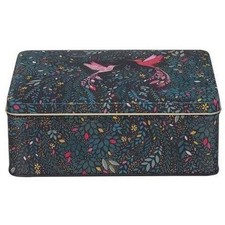 Sara Miller India Design Storage Tin Deep Rectangular Steel 20 x 15 x 7cm