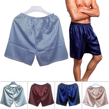Men  s Sleepwear Underwear Satin Soft Boxers Shorts Pants Nightwear Pyjamas