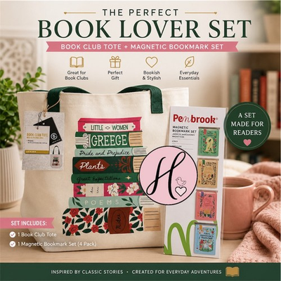 #ad Live In Style Aldi Book Club Tote amp; Magnetic Bookmark Set $25.99