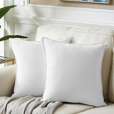 Pure 28x28 Inch Pillow Covers Set of 2, European 28" x 28" Pack of 2 White