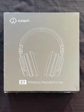 Cowin E7 Active Noise Cancelling Headphones Bluetooth Over Ear - Black NEW