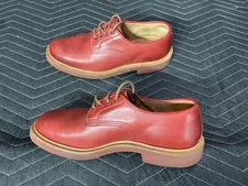 Trickers Daniel Tramping Red Leather Derby Shoe Size US9 Vibram Gumlite Sole