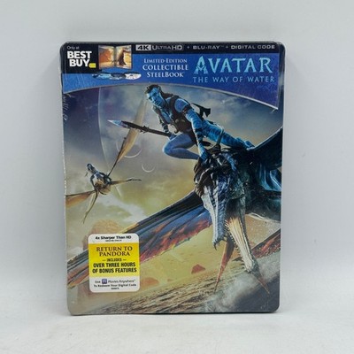 Avatar - The Way of Water 4K Steelbook (4K UHD + Blu-ray + Digital) NEW SEALED 