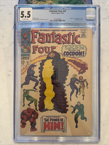 Fantastic Four #67 CGC 5.5 1967 1st app. Him (Warlock)