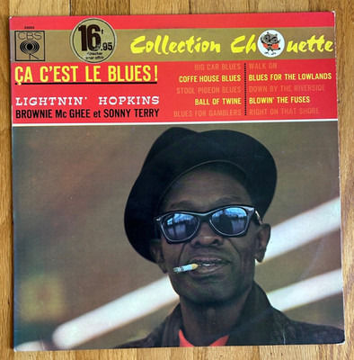 Lightnin' Hopkins & Brownie McGhee, Mono, French Import - Ca C'est Le Blues - LP