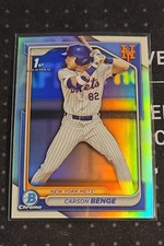 2024 Bowman Draft - Chrome Carson Benge #BDC-28 Refractor (RC) New York Mets