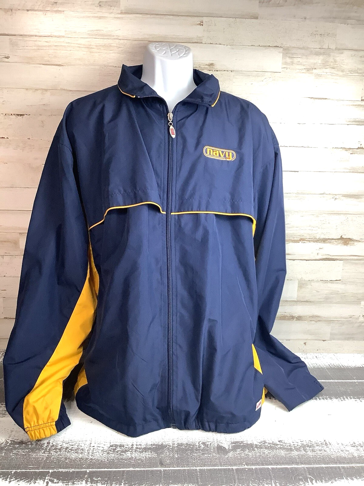Soffe Navy Jacket Sz XL Full Zip Light Weight image 1