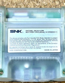 SNK Neo Geo Pocket Clear Console Tested Used Good Condition With Soft 1999 Japan