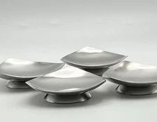 Selandia Denmark 18/8 Stainless Steel Pedestal Bowls Set of 4 Mid Century Modern